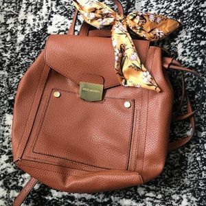 Steve Madden Bsparkles Cognac Backpack Purse